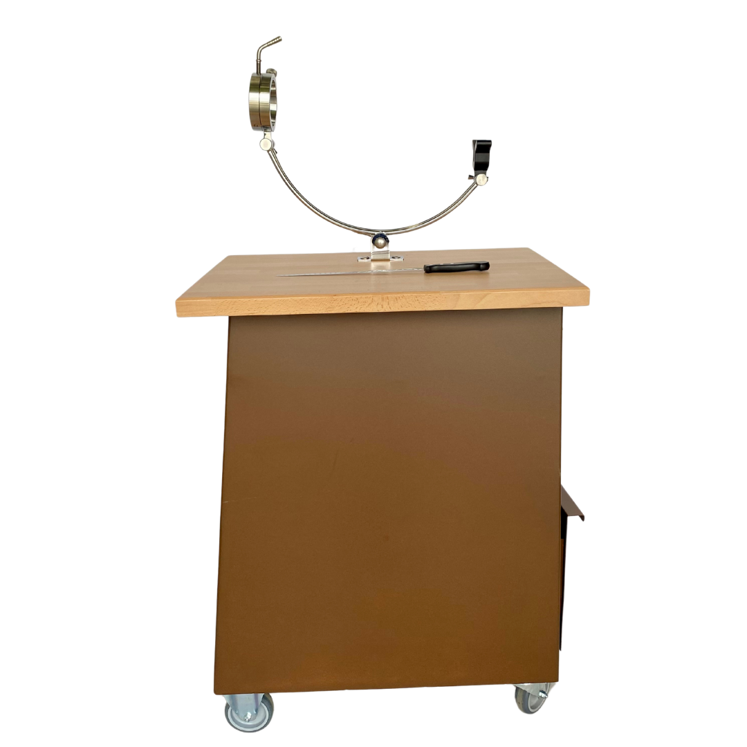 Mesa Jamonera Profesional – Corte de Jamón Móvil, Preciso y Elegante