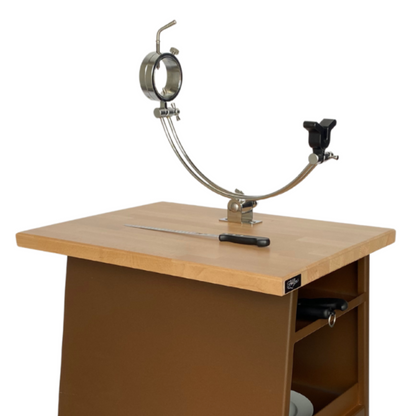 Mesa Jamonera Profesional – Corte de Jamón Móvil, Preciso y Elegante