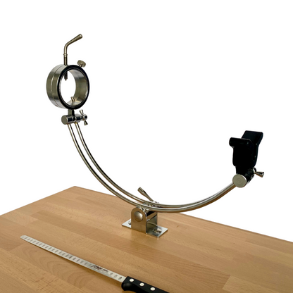 Mesa Jamonera Profesional – Corte de Jamón Móvil, Preciso y Elegante