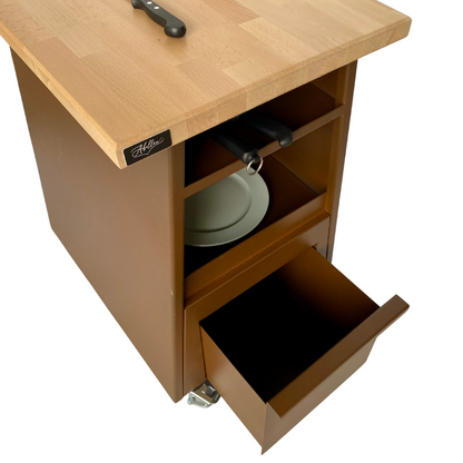 Mesa Jamonera Profesional – Corte de Jamón Móvil, Preciso y Elegante